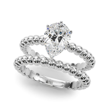 Beaded Solitaire Engagement Ring – Lab Diamond Engagement Ring in 18K Gold | Just Brilliant – view 15