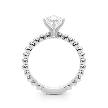 Beaded Solitaire Engagement Ring – Lab Diamond Engagement Ring in 18K Gold | Just Brilliant – view 10