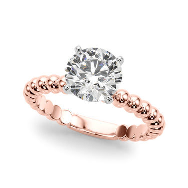 Beaded Solitaire Engagement Ring – Lab Diamond Engagement Ring in 18K Gold | Just Brilliant – view 52