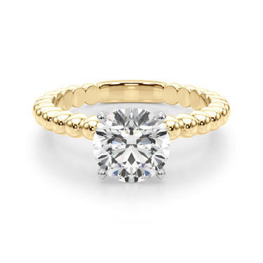 Beaded Solitaire Engagement Ring – Lab Diamond Engagement Ring in 18K Gold | Just Brilliant – view 46
