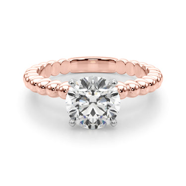 Beaded Solitaire Engagement Ring – Lab Diamond Engagement Ring in 18K Gold | Just Brilliant – view 70