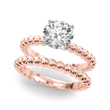 Beaded Solitaire Engagement Ring – Lab Diamond Engagement Ring in 18K Gold | Just Brilliant – view 64