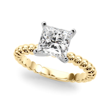 Beaded Solitaire Engagement Ring – Lab Diamond Engagement Ring in 18K Gold | Just Brilliant – view 29