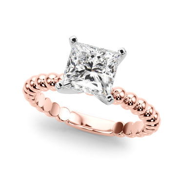 Beaded Solitaire Engagement Ring – Lab Diamond Engagement Ring in 18K Gold | Just Brilliant – view 53