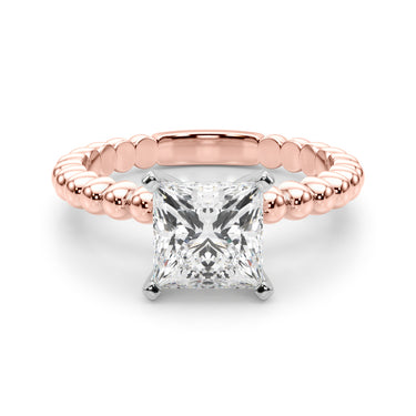 Beaded Solitaire Engagement Ring – Lab Diamond Engagement Ring in 18K Gold | Just Brilliant – view 71