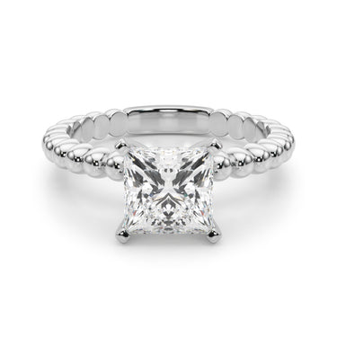 Beaded Solitaire Engagement Ring – Lab Diamond Engagement Ring in 18K Gold | Just Brilliant – view 23