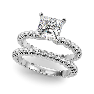 Beaded Solitaire Engagement Ring – Lab Diamond Engagement Ring in 18K Gold | Just Brilliant – view 17