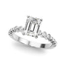 Beaded & Bezel Set Engagement Ring – Radiant Lab Diamond Engagement Ring in 18K Gold | Just Brilliant