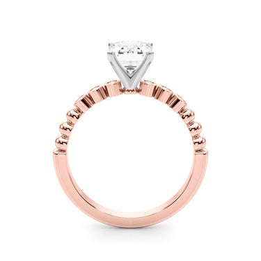 Beaded & Bezel Set Engagement Ring – Lab Diamond Engagement Ring in 18K Gold | Just Brilliant – view 46