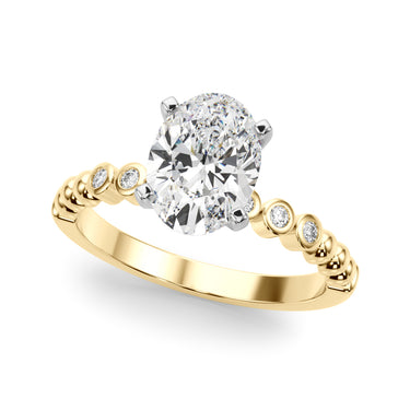 Beaded & Bezel Set Engagement Ring – Lab Diamond Engagement Ring in 18K Gold | Just Brilliant – view 22