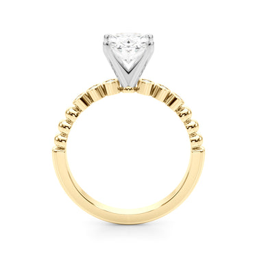 Beaded & Bezel Set Engagement Ring – Lab Diamond Engagement Ring in 18K Gold | Just Brilliant – view 27