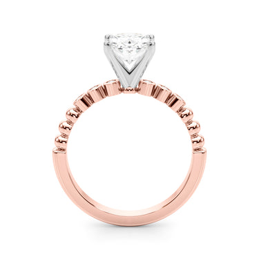 Beaded & Bezel Set Engagement Ring – Lab Diamond Engagement Ring in 18K Gold | Just Brilliant – view 47