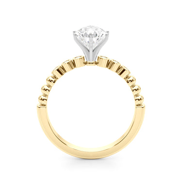 Beaded & Bezel Set Engagement Ring – Lab Diamond Engagement Ring in 18K Gold | Just Brilliant – view 28