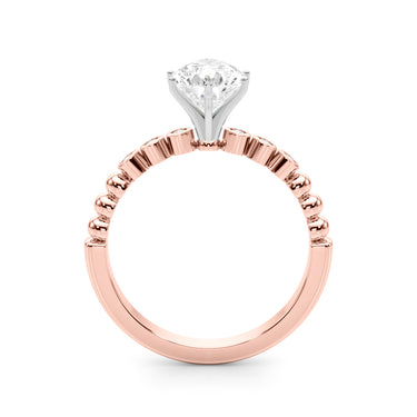 Beaded & Bezel Set Engagement Ring – Lab Diamond Engagement Ring in 18K Gold | Just Brilliant – view 48