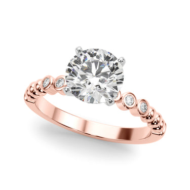Beaded & Bezel Set Engagement Ring – Lab Diamond Engagement Ring in 18K Gold | Just Brilliant – view 44