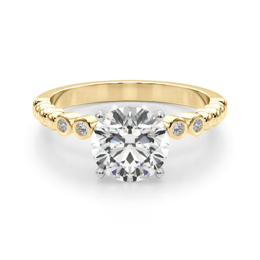 Beaded & Bezel Set Engagement Ring – Lab Diamond Engagement Ring in 18K Gold | Just Brilliant – view 39