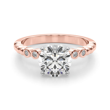 Beaded & Bezel Set Engagement Ring – Lab Diamond Engagement Ring in 18K Gold | Just Brilliant – view 59