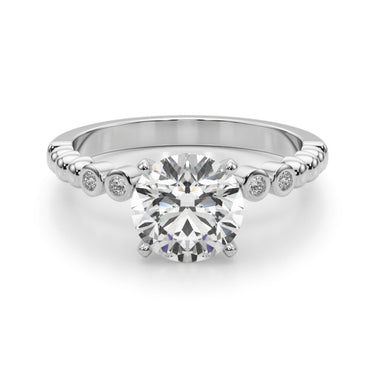 Beaded & Bezel Set Engagement Ring – Lab Diamond Engagement Ring in 18K Gold | Just Brilliant – view 19
