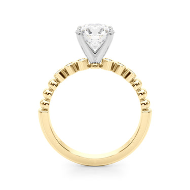 Beaded & Bezel Set Engagement Ring – Lab Diamond Engagement Ring in 18K Gold | Just Brilliant – view 29