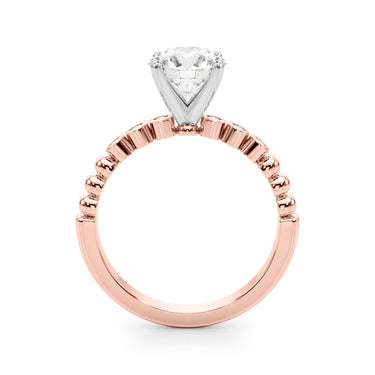 Beaded & Bezel Set Engagement Ring – Lab Diamond Engagement Ring in 18K Gold | Just Brilliant – view 49