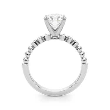 Beaded & Bezel Set Engagement Ring – Lab Diamond Engagement Ring in 18K Gold | Just Brilliant – view 9
