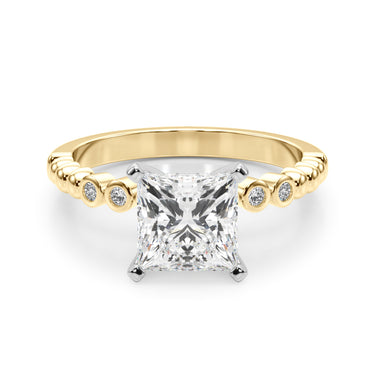 Beaded & Bezel Set Engagement Ring – Lab Diamond Engagement Ring in 18K Gold | Just Brilliant – view 40