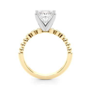 Beaded & Bezel Set Engagement Ring – Lab Diamond Engagement Ring in 18K Gold | Just Brilliant – view 30