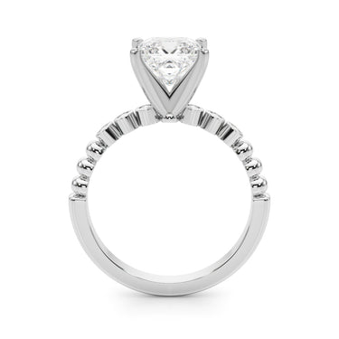 Beaded & Bezel Set Engagement Ring – Lab Diamond Engagement Ring in 18K Gold | Just Brilliant – view 10