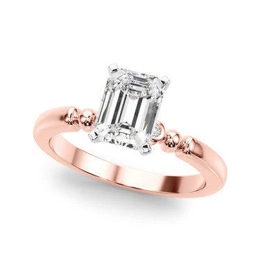 Beaded & Bezel Set Engagement Ring – Lab Diamond Engagement Ring in 18K Gold | Just Brilliant – view 49