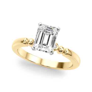 Beaded & Bezel Set Engagement Ring – Lab Diamond Engagement Ring in 18K Gold | Just Brilliant – view 25