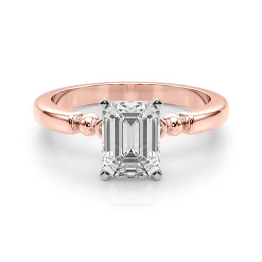 Beaded & Bezel Set Engagement Ring – Lab Diamond Engagement Ring in 18K Gold | Just Brilliant – view 67