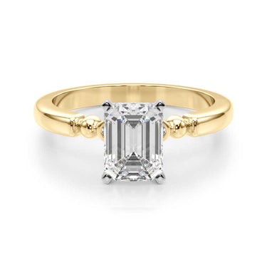 Beaded & Bezel Set Engagement Ring – Lab Diamond Engagement Ring in 18K Gold | Just Brilliant – view 43