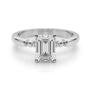 Beaded & Bezel Set Engagement Ring – Lab Diamond Engagement Ring in 18K Gold | Just Brilliant – view 19
