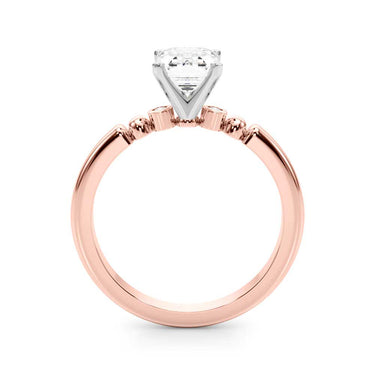 Beaded & Bezel Set Engagement Ring – Lab Diamond Engagement Ring in 18K Gold | Just Brilliant – view 55