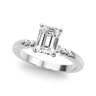 Beaded & Bezel Set Engagement Ring – Radiant Lab Diamond Engagement Ring in 18K Gold | Just Brilliant