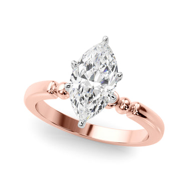 Beaded & Bezel Set Engagement Ring – Lab Diamond Engagement Ring in 18K Gold | Just Brilliant – view 50