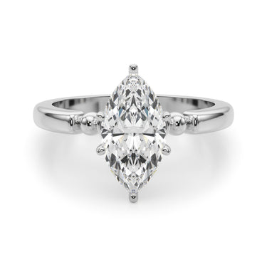 Beaded & Bezel Set Engagement Ring – Lab Diamond Engagement Ring in 18K Gold | Just Brilliant – view 20