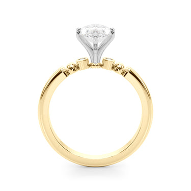 Beaded & Bezel Set Engagement Ring – Lab Diamond Engagement Ring in 18K Gold | Just Brilliant – view 32