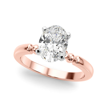 Beaded & Bezel Set Engagement Ring – Lab Diamond Engagement Ring in 18K Gold | Just Brilliant – view 51