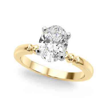 Beaded & Bezel Set Engagement Ring – Lab Diamond Engagement Ring in 18K Gold | Just Brilliant – view 27