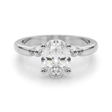 Beaded & Bezel Set Engagement Ring – Lab Diamond Engagement Ring in 18K Gold | Just Brilliant – view 21