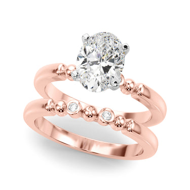 Beaded & Bezel Set Engagement Ring – Lab Diamond Engagement Ring in 18K Gold | Just Brilliant – view 63