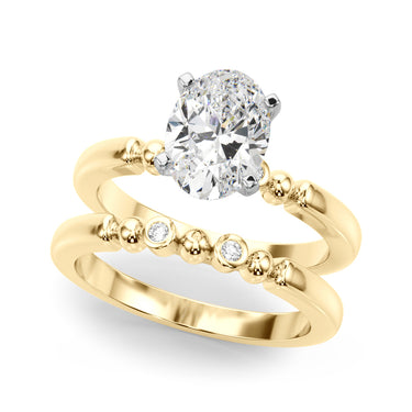 Beaded & Bezel Set Engagement Ring – Lab Diamond Engagement Ring in 18K Gold | Just Brilliant – view 39