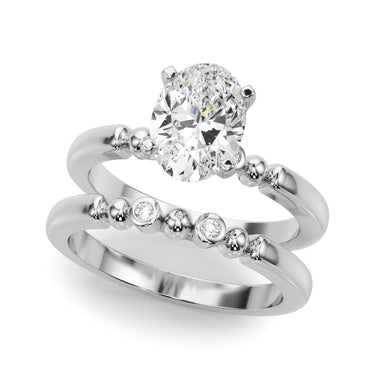 Beaded & Bezel Set Engagement Ring – Lab Diamond Engagement Ring in 18K Gold | Just Brilliant – view 15