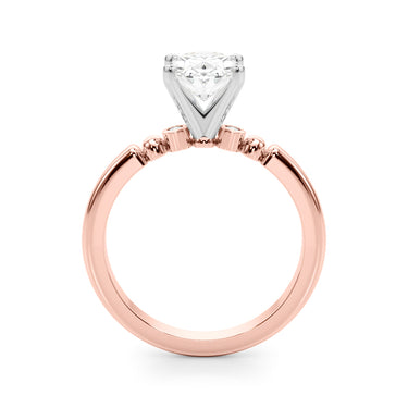 Beaded & Bezel Set Engagement Ring – Lab Diamond Engagement Ring in 18K Gold | Just Brilliant – view 57