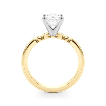 Beaded & Bezel Set Engagement Ring – Lab Diamond Engagement Ring in 18K Gold | Just Brilliant – view 33