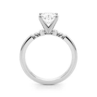 Beaded & Bezel Set Engagement Ring – Lab Diamond Engagement Ring in 18K Gold | Just Brilliant – view 9