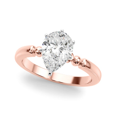 Beaded & Bezel Set Engagement Ring – Lab Diamond Engagement Ring in 18K Gold | Just Brilliant – view 52