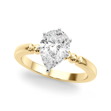 Beaded & Bezel Set Engagement Ring – Lab Diamond Engagement Ring in 18K Gold | Just Brilliant – view 28