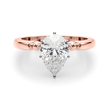 Beaded & Bezel Set Engagement Ring – Lab Diamond Engagement Ring in 18K Gold | Just Brilliant – view 70